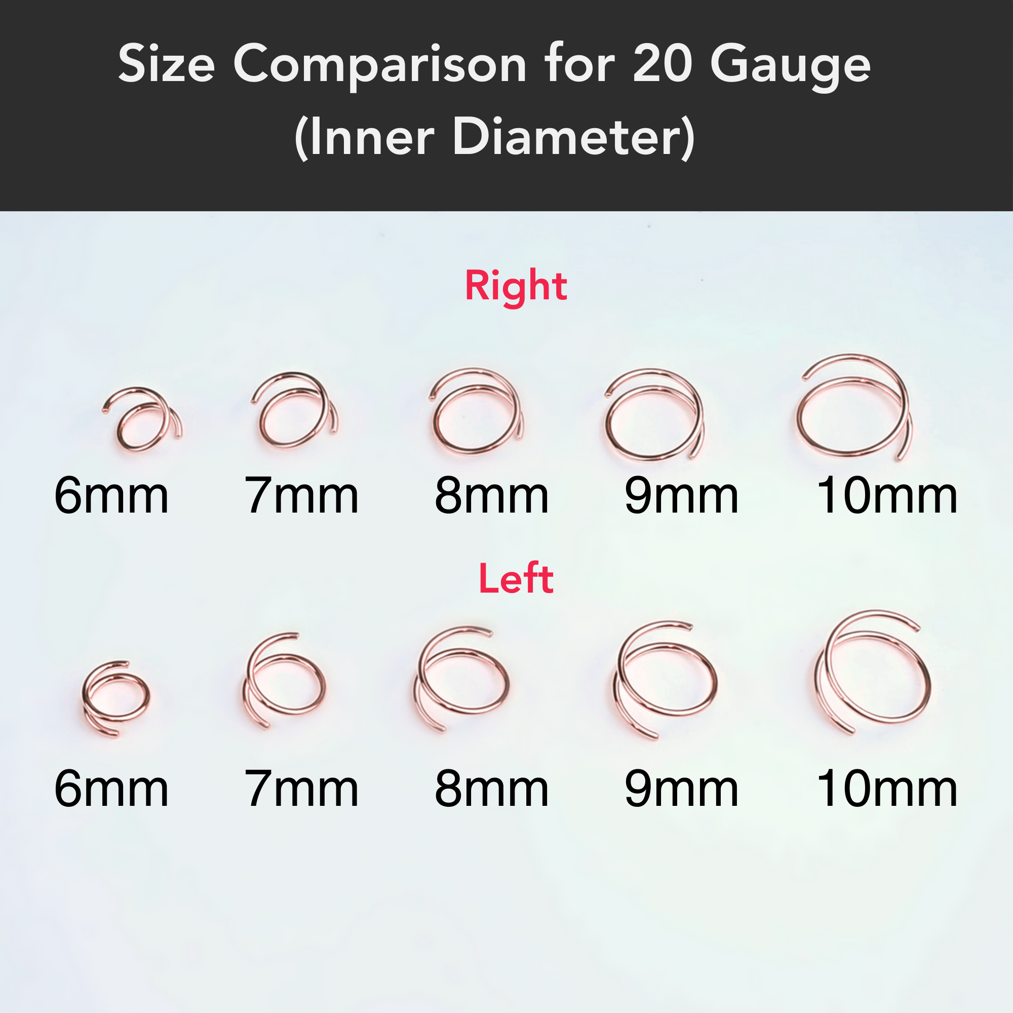 925 Sterling Silver Double Hoop Spiral Nose Ring | Hypoallergenic Nose Piercing Jewelry